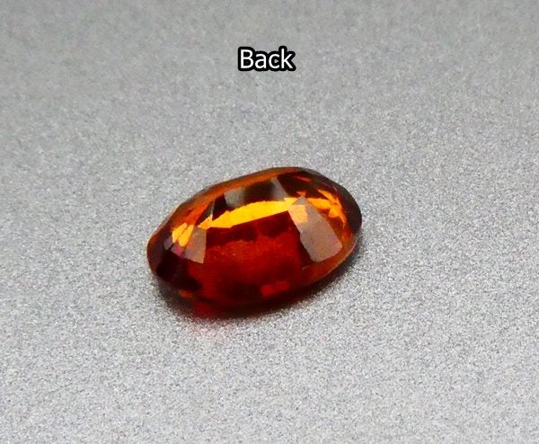$1RE 0.92CT GORGEOUS OVAL 100% NATURAL YELLOWISH ORANGE HESSONITE Carousel 4