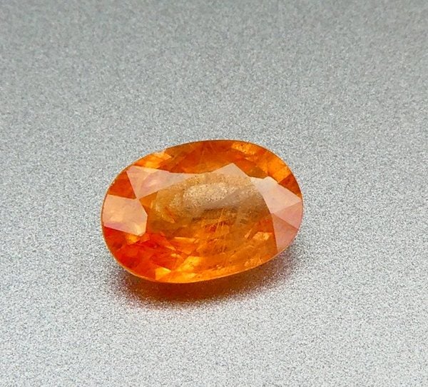 $1RE 1.72CT SPLENDID OVAL CUT 100% NATURAL ORANGE SAPPHIRE Carousel 1