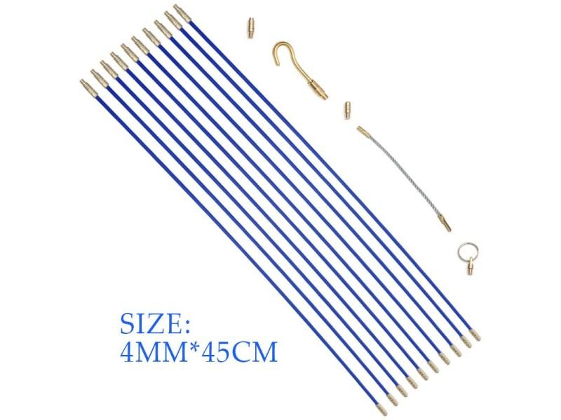 10Pcs 33CM/45CM Fiberglass Wire Cable Tool With Hook Rods Carousel 1