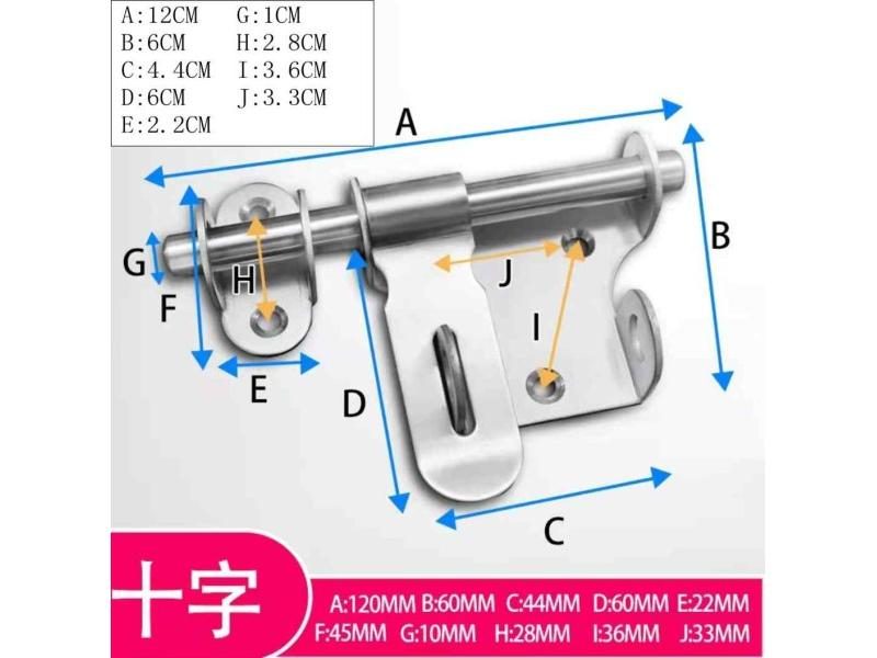 Stainless Steel Door Buckle Bolt Latch Safety Bolt Sliding Gate Hasp Door Lock Carousel 1