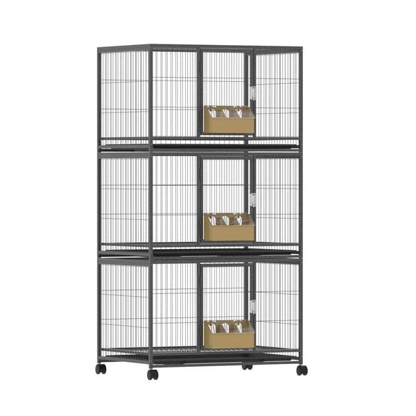 Bird Cage Large Bird Cages Aviary Budgie Perch Cage Parrot Pet Stand Wheels Carousel 1