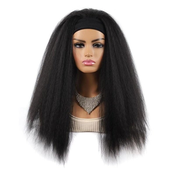 1B True Colour Long Hair Turban Headband With Corn Beard Wig Carousel 1
