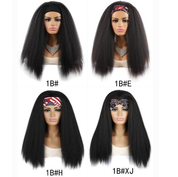 1B True Colour Long Hair Turban Headband With Corn Beard Wig Carousel 2