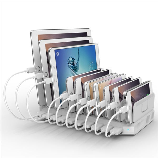 Unitek Y-2172 10-Port USB Smart Charging Station - (With Bracket Stand) 96W Carousel 2
