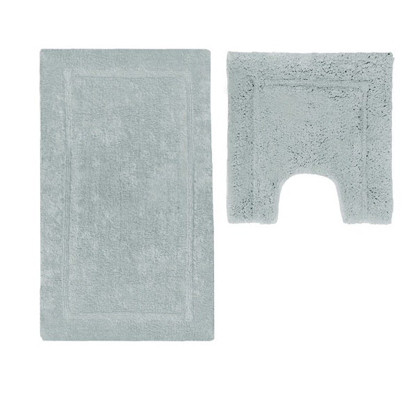 Assorted Brand 2200Gsm Pce Axel 100% Cotton Bath Mat Set Silver Cloud Bath Mats Carousel 1