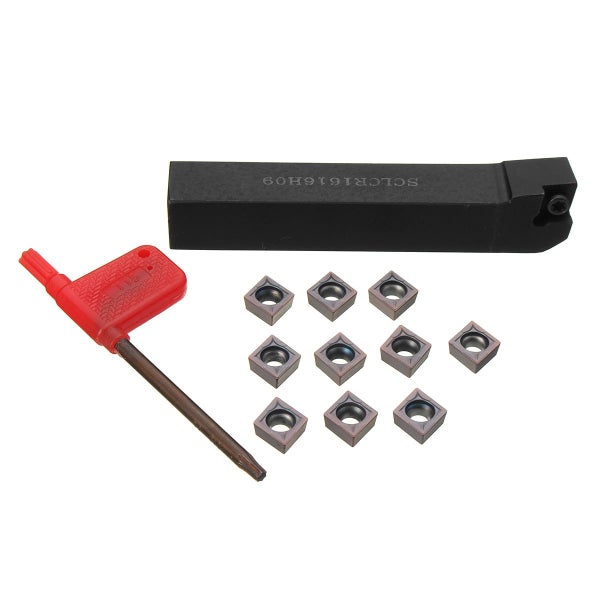 *DEAL* 10PCS CCMT09T304 Carbide Inserts + SCLCR1616H09 Holder Lathe Turning T... Carousel 6