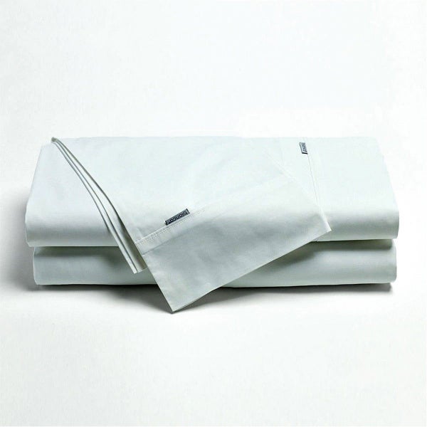 Bianca Heston Cotton Percale Sheet Set White Single Bedding Sheets Carousel 1