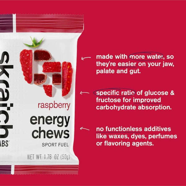 Skratch Labs Energy Chews Sport Fuel Raspberry Carousel 2