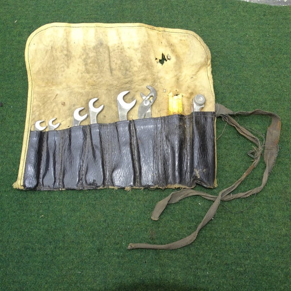 Vintage Herbrand Car or Motorcycle Tool Kit / Roll Complete Made in the USA Carousel 1