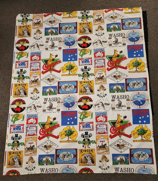 Australiana Nostalgia Cotton Fabric 119cm x 147cm Carousel 2