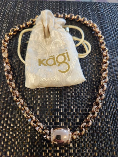 KAGI Steel Me 14k Rose Gold Necklace BNWOT Carousel 1