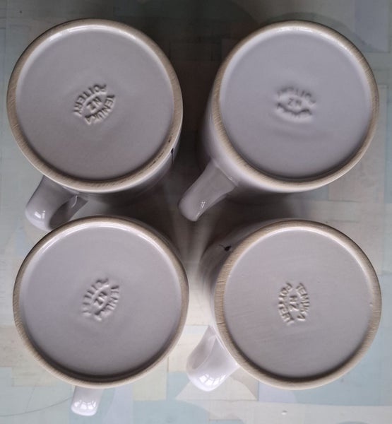 Unused condition - four Temuka Spring Bloom mugs - 9.5cms tall x 7.5cms diameter Carousel 7