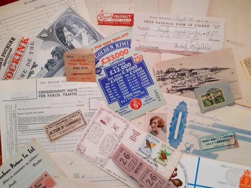 Antique/Early Vintage Ephemera. Railway, Movie, Golden Kiwi, FDC, QSL & more... Carousel 13