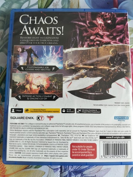 STRANGER OF PARADISE FINAL FANTASY ORIGIN PLAYSTATION 5 GAME Carousel 2