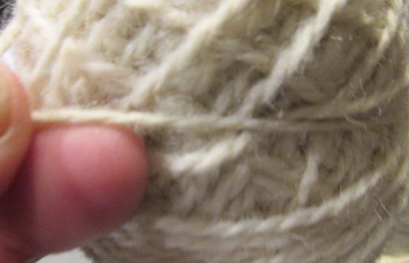 Three Large Balls of Knitting Wool Natural Cream colour Approx 300 grams Carousel 4