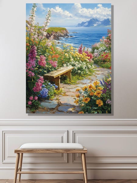 Mediterranean coast canvas art print wall art Carousel 6