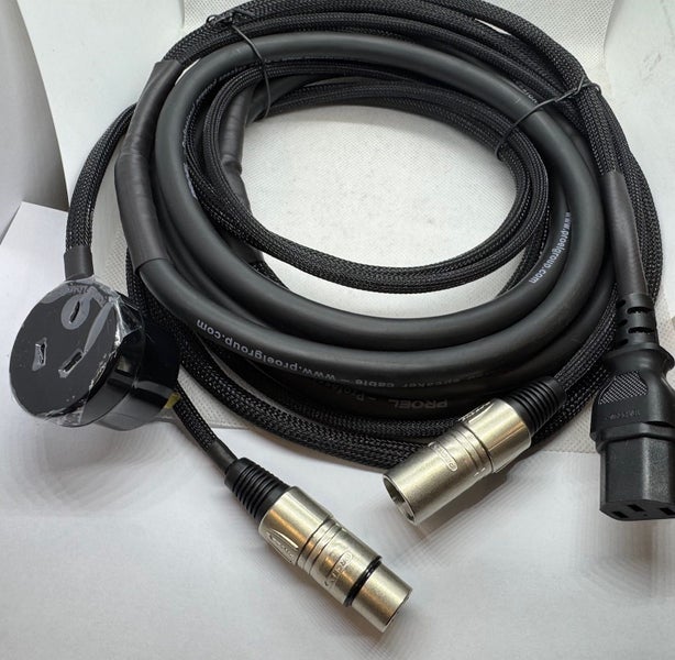 PH100LU5 :: Proel 10A Mains Lead+Signal FIEC+MXLR > TAPON+FXLR 5m Carousel 1