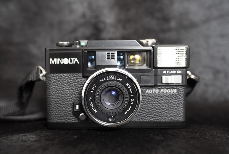 Minolta Hi-Matic AF-D compact film camera film tested as new Carousel 2