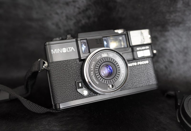 Minolta Hi-Matic AF-D compact film camera film tested as new Carousel 1