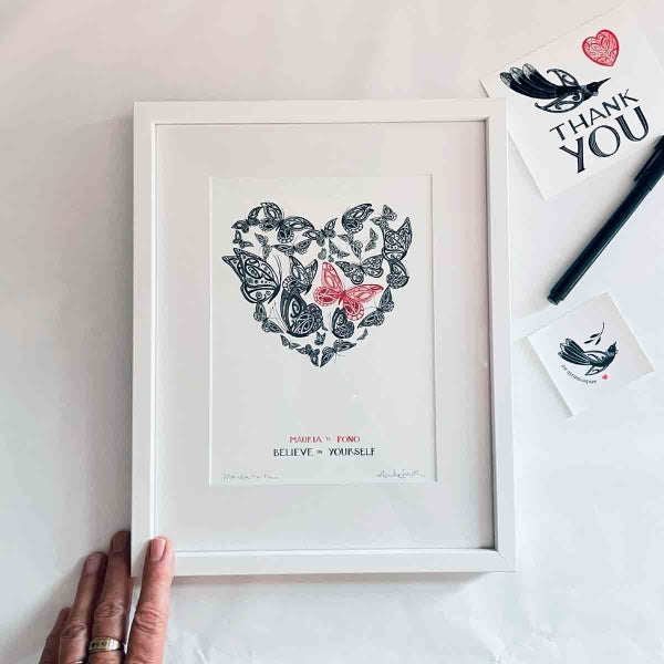 LIMITED EDITION Artwork by Amber Smith - Believe in Yourself Mauria te Pono Carousel 2