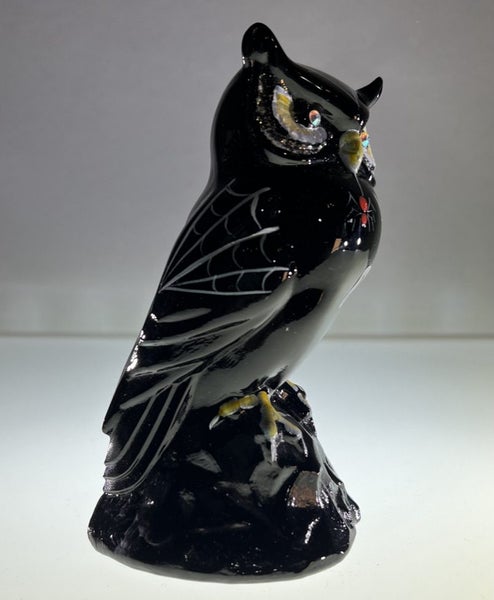 Fenton Glass 2004 “Webster” the Owl – Hand Painted by M. Young62863238094465111