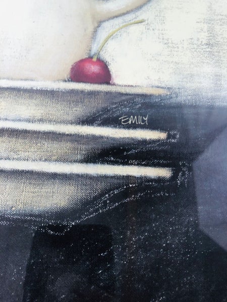 Emily Adams - Framed Print - Cerise (20634)63620453916546112