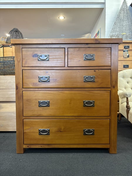 New Quebec Five Drawer Tallboy Carousel 1