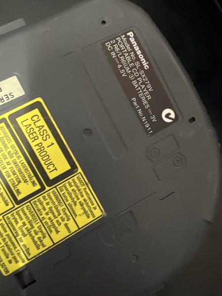 Panasonic Sl-SX279V cd discman Carousel 2