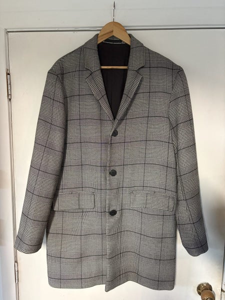 H&M Checked coat - Houndstooth patterned - Men Carousel 1