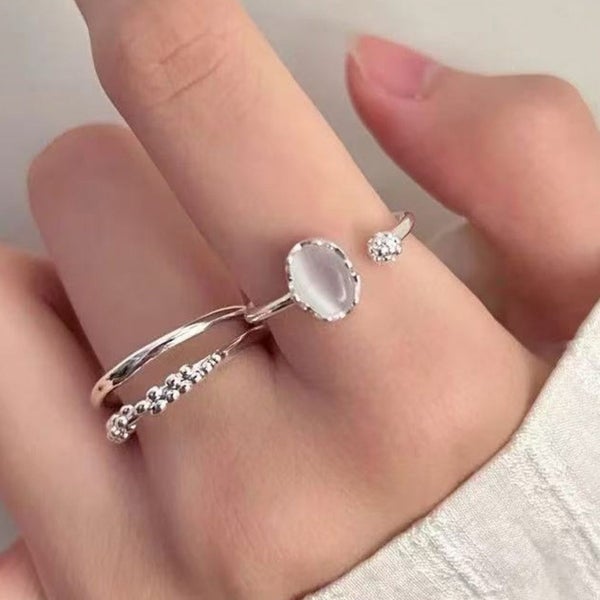 Oval Glow Adjustable Ring adjustable size Carousel 2