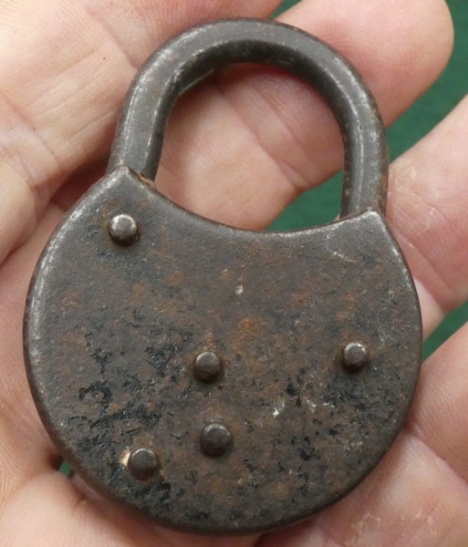Unusual GERMAN Small ANTIQUE Steel 'DALAV' Brand Padlock Safe Carousel 2