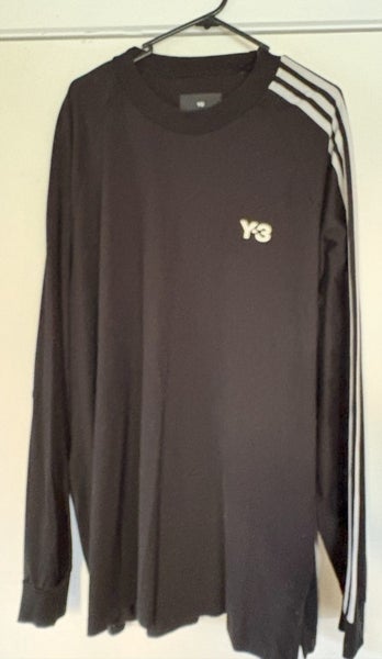 Adidas Y-3 Yohji Yamamoto 3-Stripes Long Sleeve T-Shirt Carousel 1