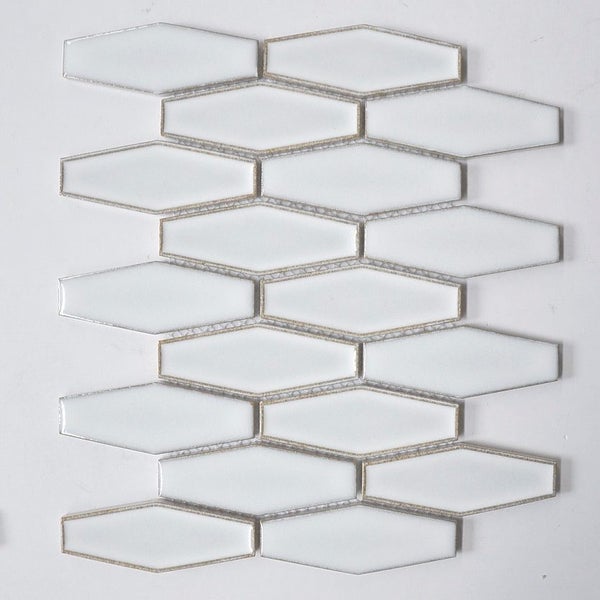 Mosaic Tiles - Stretched Hex Bianco 253x293mm Carousel 1