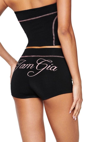 BNWT I am gia pink/black blare shirt Carousel 3