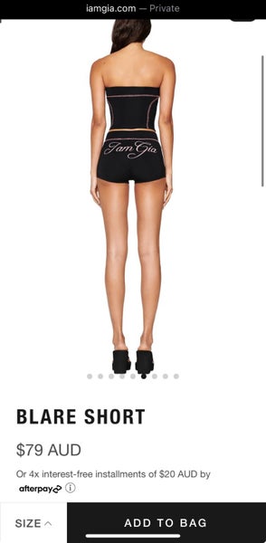 BNWT I am gia pink/black blare shirt Carousel 2