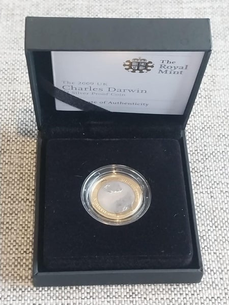 Charles Darwin 2009 UK Royal Mint £2 Silver Proof Coin Carousel 1