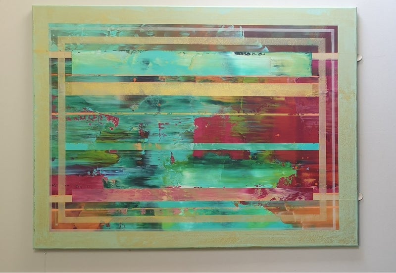 Inspire Peace Art Painting Original Abstract Acrylic for sale by artist Carousel 2
