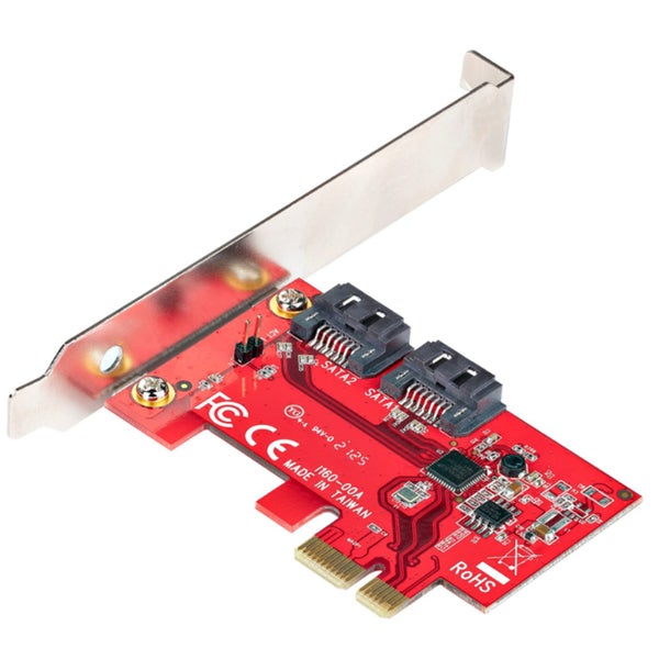 StarTech.com SATA PCIe Card - 2 Port PCIe SATA Expansion Card - 6Gbps - Full/Low Carousel 2