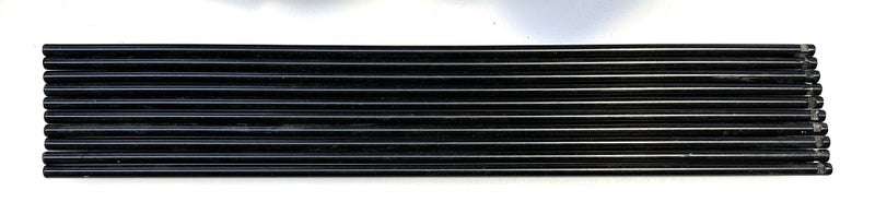 17 Pack Black Steel Rods 38cmx5mm #11 - $1 Reserve (Box B) Carousel 1