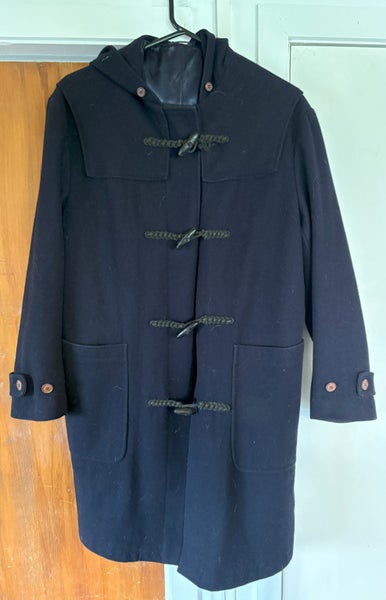 Vintage 60s-70s King's Road Style Navy Blue Duffle Coat Carousel 1