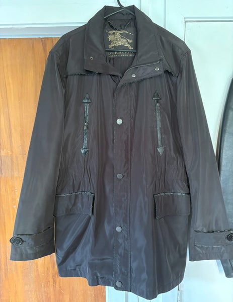 Burberry London Men's Black Nylon Jacket Carousel 1