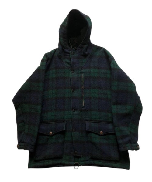 Vintage Polo by Ralph Lauren Heavy Wool Jacket - Tartan - Hooded • Size Large Carousel 1