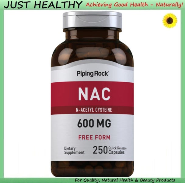 NAC - N-ACETYL CYSTEINE - 600 mg FREE FORM - 250 CAPSULES Carousel 1