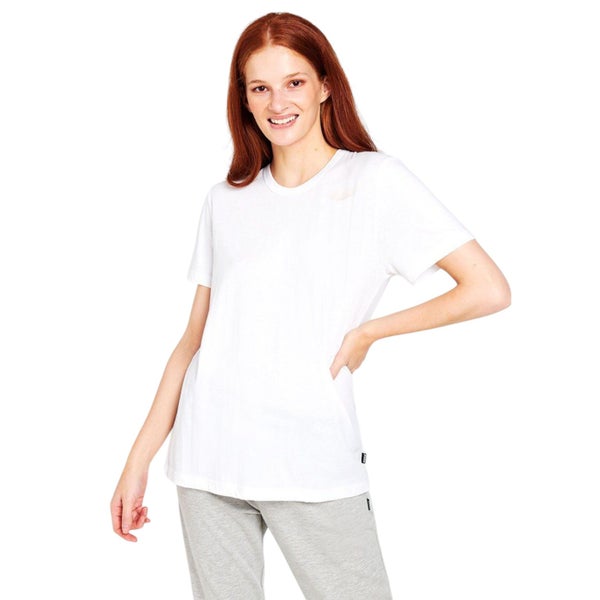 Bonds Womens Core Crew Tee Cotton T-Shirt White Carousel 1