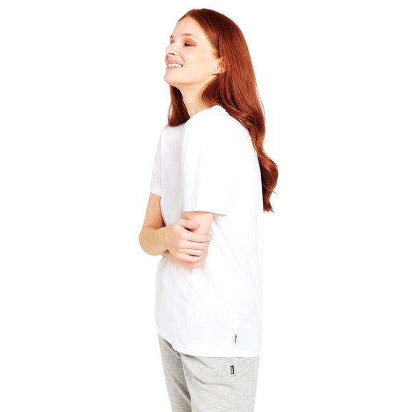 Bonds Womens Core Crew Tee Cotton T-Shirt White Carousel 2