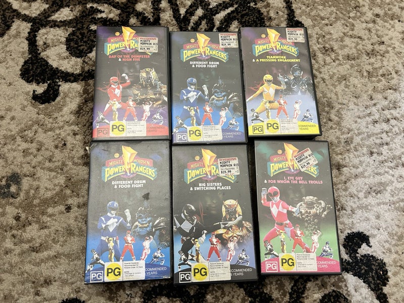 Power Rangers VHS Tapes Carousel 1