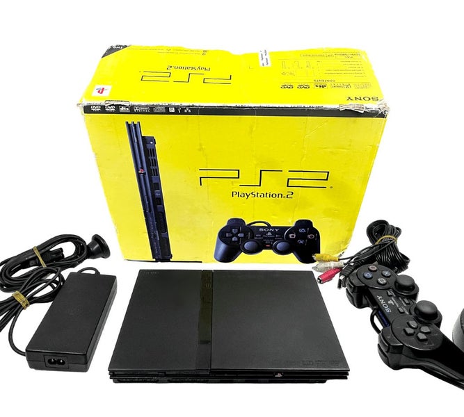 PS2 Slim Console + Genuine Sony Controller *BOXED* Carousel 1