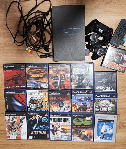 BULK LOT PS2 CONSOLE, GAMES, CONTROLLERS, REMOTE, MEMORY CARD GOOD WORKING ORDER Carousel 1