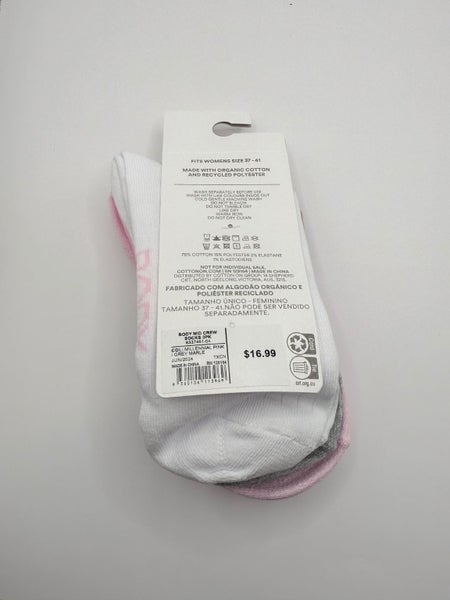 Body Mid Crew Socks 3Pack One Size RRP $ 16.99 Carousel 2