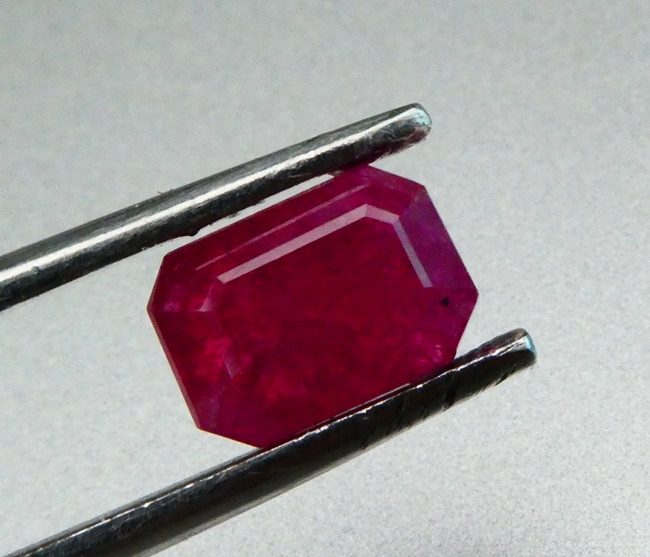 4.47CT SPLENDID BIG OCTAGON 100% NATURAL PURPLE RED RUBY Carousel 1